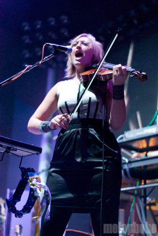 Arcade Fire at Memorial Coliseum, September 30, 2010. Photo by Colin McLaughlin.