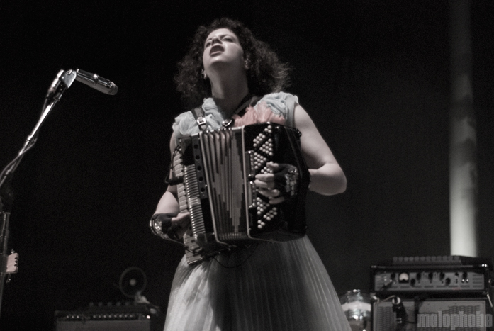 Arcade Fire at Memorial Coliseum, September 30, 2010. Photo by Colin McLaughlin.