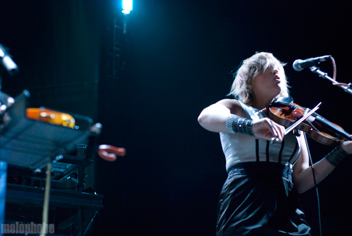 Arcade Fire at Memorial Coliseum, September 30, 2010. Photo by Colin McLaughlin.