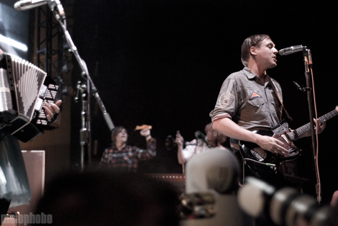Arcade Fire at Memorial Coliseum, September 30, 2010. Photo by Colin McLaughlin.