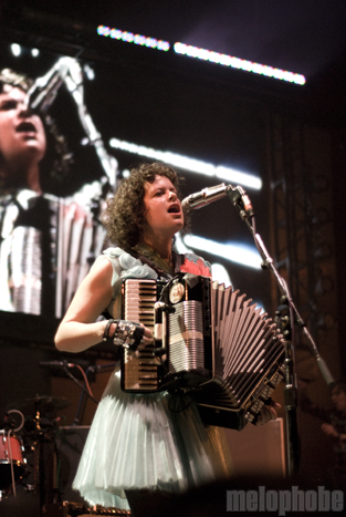 Arcade Fire at Memorial Coliseum, September 30, 2010. Photo by Colin McLaughlin.