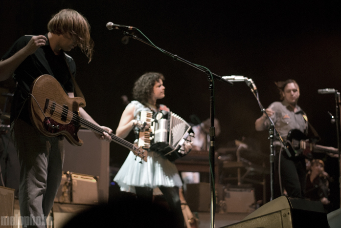 Arcade Fire at Memorial Coliseum, September 30, 2010. Photo by Colin McLaughlin.