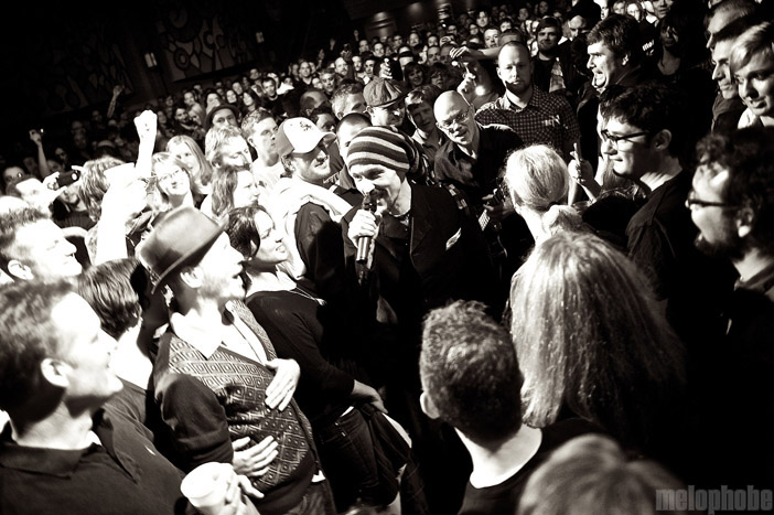 James at Wonder Ballroom, October 8, 2010. Photo by Josh Kincaid.