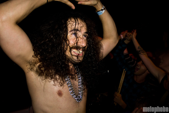 Monotonix at Mississippi Studios, October 14, 2010. Photo by Troy Dunham.