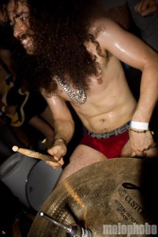 Monotonix at Mississippi Studios, October 14, 2010. Photo by Troy Dunham.