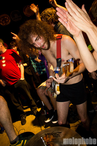 Monotonix at Mississippi Studios, October 14, 2010. Photo by Troy Dunham.