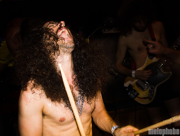 Monotonix at Mississippi Studios, October 14, 2010. Photo by Troy Dunham.
