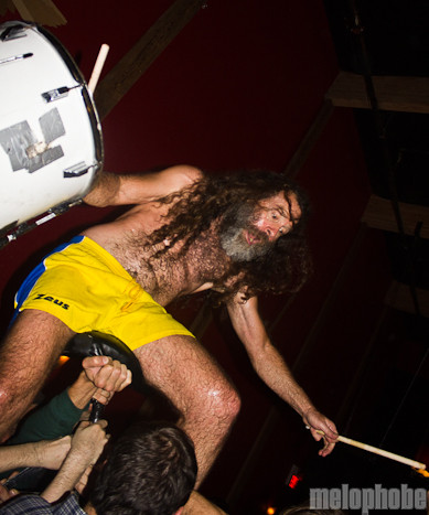 Monotonix at Mississippi Studios, October 14, 2010. Photo by Troy Dunham.