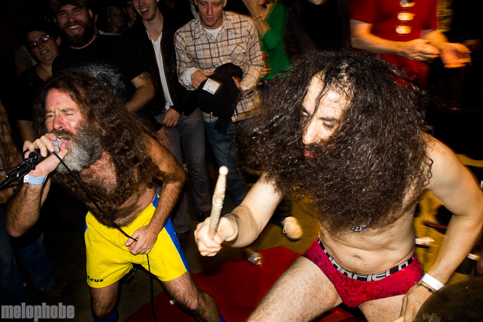 Monotonix at Mississippi Studios, October 14, 2010. Photo by Troy Dunham.