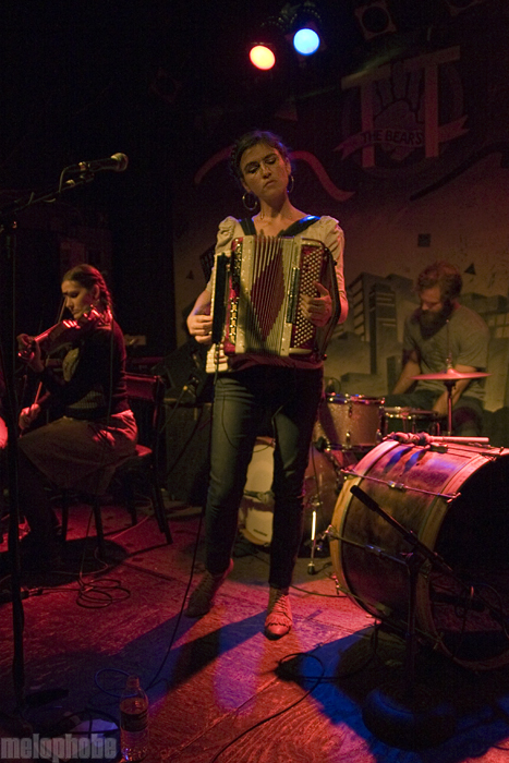 Bowerbirds at TT the Bear's, October 15, 2010. Photo by Beth Freeman Doreian.