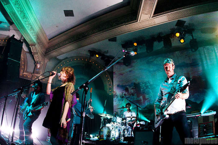 Broken Social Scene at Crystal Ballroom, October 16, 2010. Photo by Lymay Iwasaki.