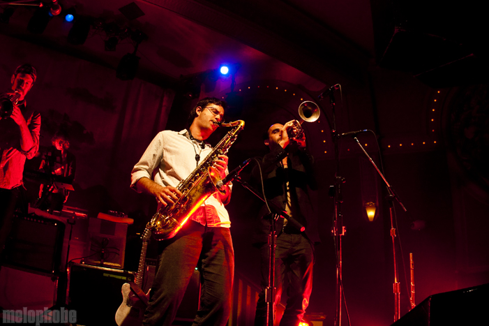Broken Social Scene at Crystal Ballroom, October 16, 2010. Photo by Lymay Iwasaki.