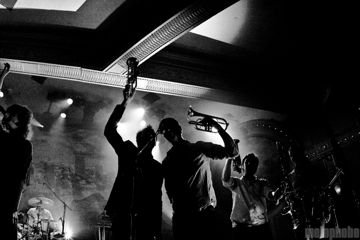Broken Social Scene at Crystal Ballroom, October 16, 2010. Photo by Lymay Iwasaki.