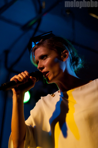 Oh Land at Backstage Bar, October 20, 2010. Photo by Chris Barth.