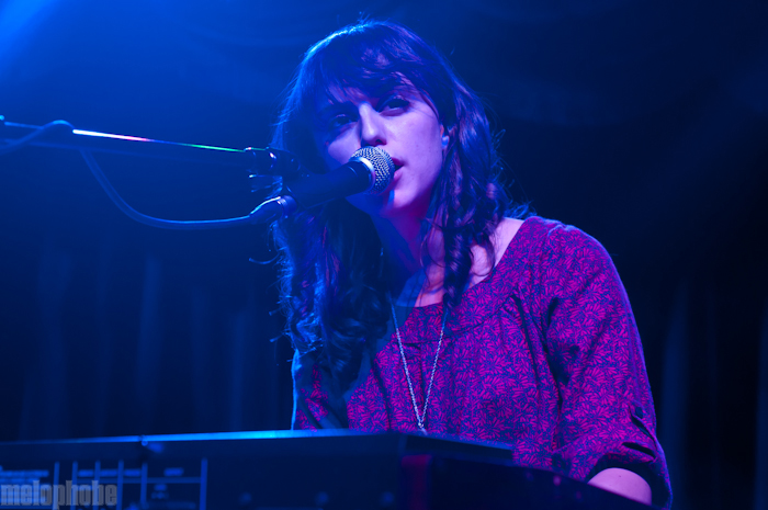 Angel Deredoorian at Brooklyn Bowl, October 22, 2010. Photo by Chris Barth.