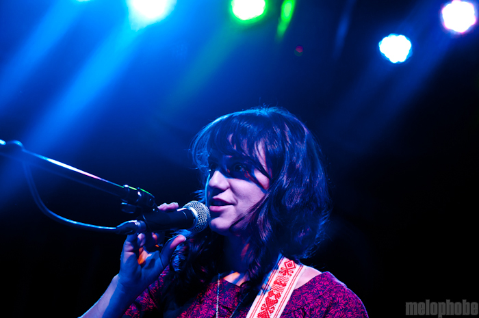 Angel Deredoorian at Brooklyn Bowl, October 22, 2010. Photo by Chris Barth.
