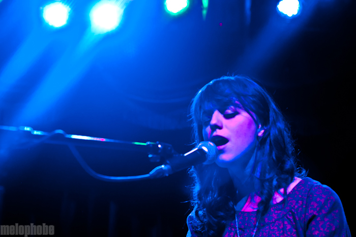 Angel Deredoorian at Brooklyn Bowl, October 22, 2010. Photo by Chris Barth.