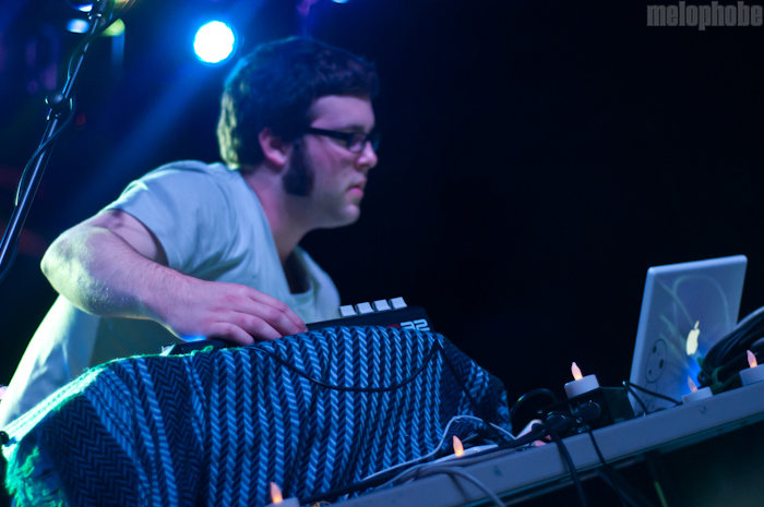 Baths at Brooklyn Bowl, October 22, 2010. Photo by Chris Barth.
