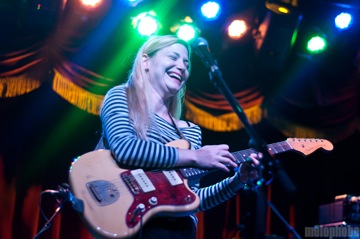 Marnie Stern at Brooklyn Bowl, October 22, 2010. Photo by Chris Barth.