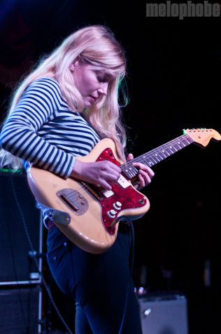 Marnie Stern at Brooklyn Bowl, October 22, 2010. Photo by Chris Barth.