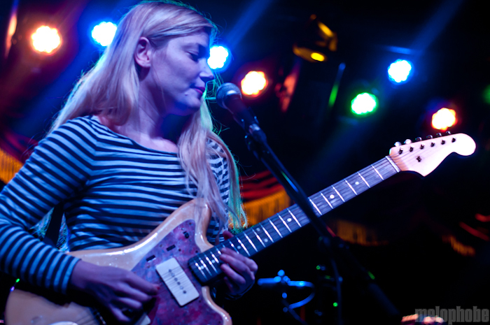 Marnie Stern at Brooklyn Bowl, October 22, 2010. Photo by Chris Barth.