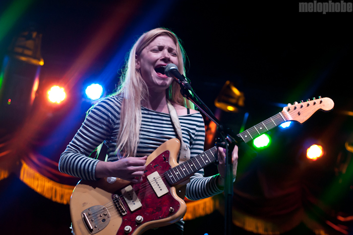 Marnie Stern at Brooklyn Bowl, October 22, 2010. Photo by Chris Barth.