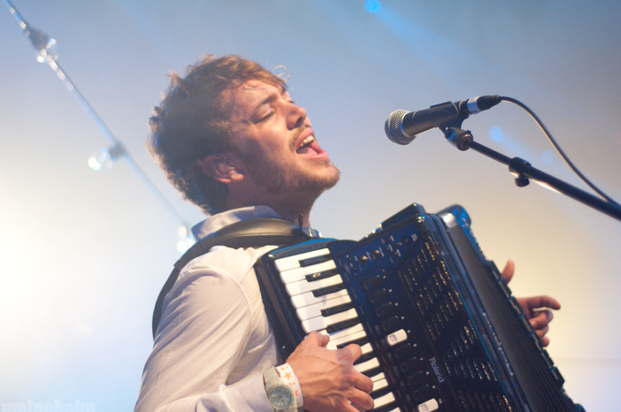 Mumford & Sons at Crystal Ballroom, October 22, 2010. Photo by Colin McLaughlin.