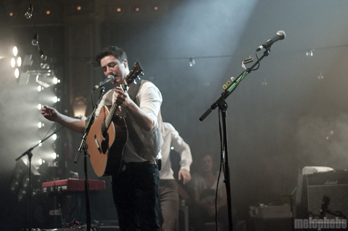 Mumford & Sons at Crystal Ballroom, October 22, 2010. Photo by Colin McLaughlin.