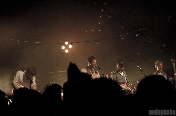 Mumford & Sons at Crystal Ballroom, October 22, 2010. Photo by Colin McLaughlin.