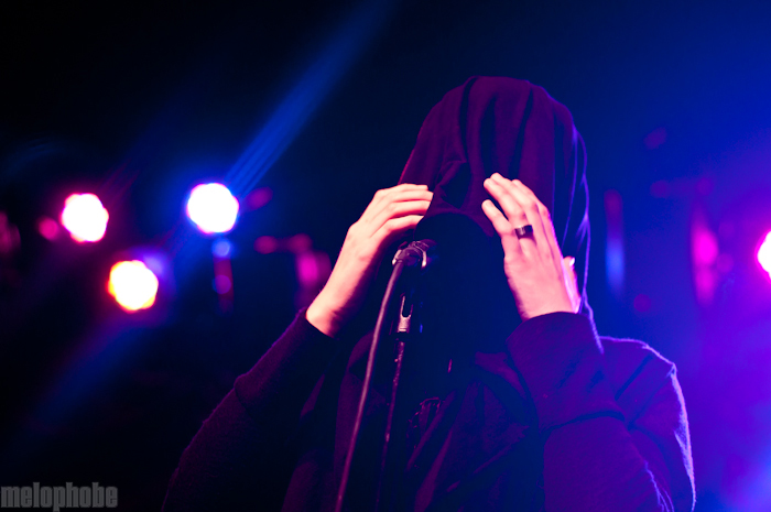 Zola Jesus at Brooklyn Bowl, October 22, 2010. Photo by Chris Barth.
