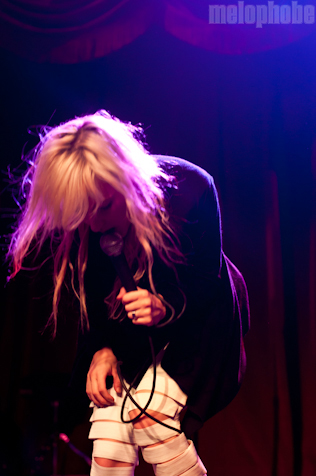 Zola Jesus at Brooklyn Bowl, October 22, 2010. Photo by Chris Barth.