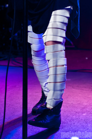 Zola Jesus at Brooklyn Bowl, October 22, 2010. Photo by Chris Barth.