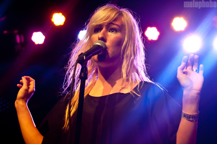 Zola Jesus at Brooklyn Bowl, October 22, 2010. Photo by Chris Barth.