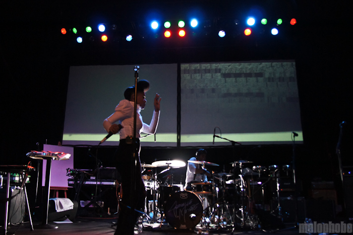 Janelle Monae at Hollywood Palladium, October 30, 2010. Photo by Joel Danto.
