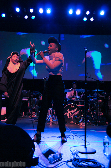 Janelle Monae at Hollywood Palladium, October 30, 2010. Photo by Joel Danto.