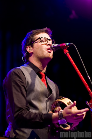 Mayer Hawthorne & The County at Aladdin Theater, November 9, 2010. Photo by Jasper Croome.