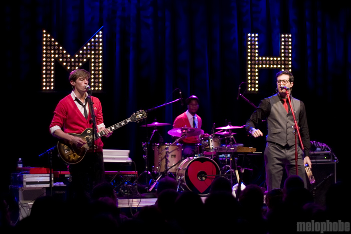 Mayer Hawthorne & The County at Aladdin Theater, November 9, 2010. Photo by Jasper Croome.