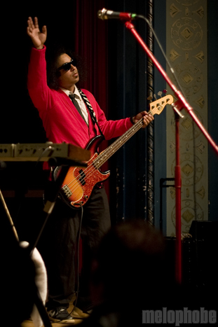 Mayer Hawthorne & The County at Aladdin Theater, November 9, 2010. Photo by Jasper Croome.