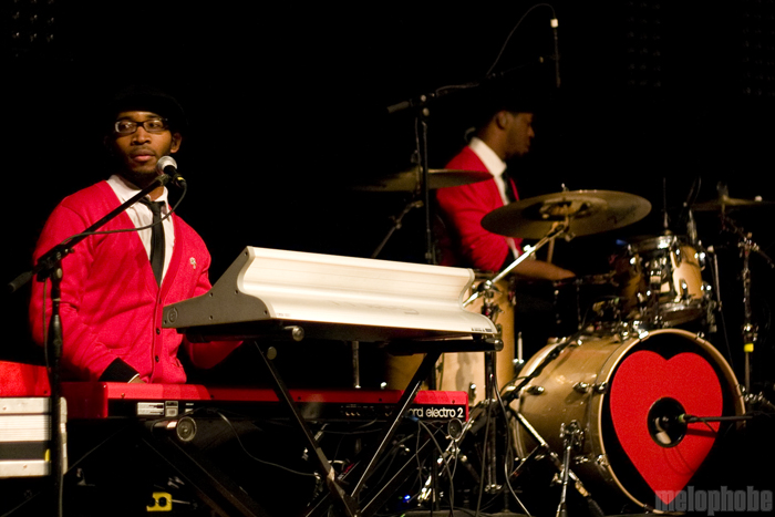Mayer Hawthorne & The County at Aladdin Theater, November 9, 2010. Photo by Jasper Croome.