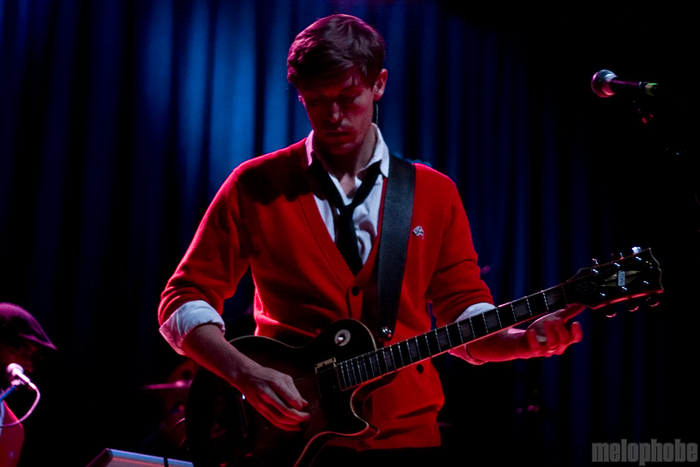 Mayer Hawthorne & The County at Aladdin Theater, November 9, 2010. Photo by Jasper Croome.