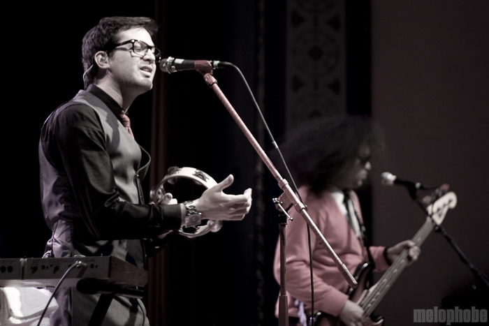 Mayer Hawthorne & The County at Aladdin Theater, November 9, 2010. Photo by Jasper Croome.