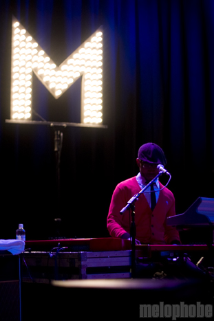 Mayer Hawthorne & The County at Aladdin Theater, November 9, 2010. Photo by Jasper Croome.
