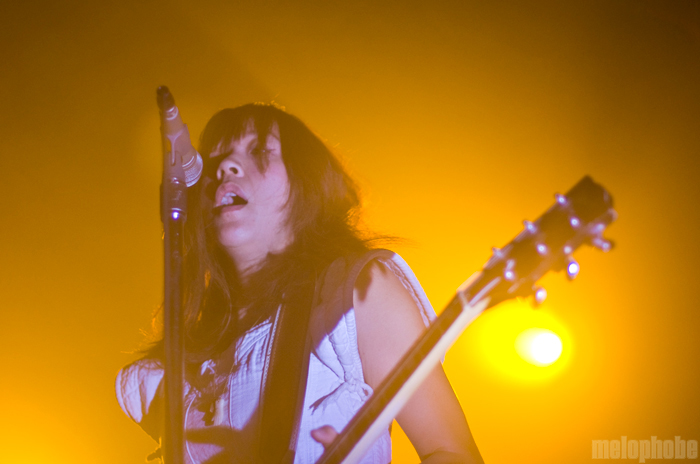 Blonde Redhead at Roseland Theater, November 20, 2010. Photo by Ian McNeil.