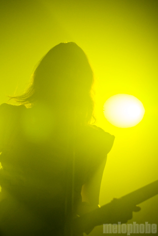 Blonde Redhead at Roseland Theater, November 20, 2010. Photo by Ian McNeil.