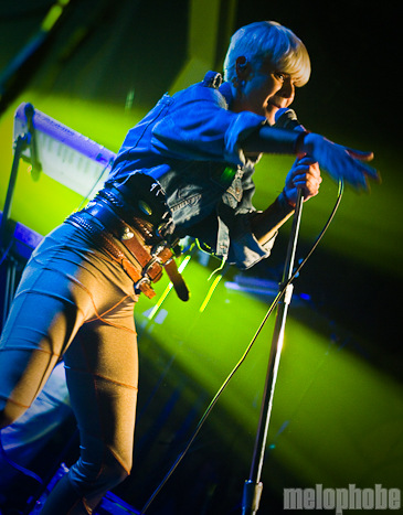 Robyn at Wonder Ballroom, November 20, 2010. Photo by Troy Dunham.