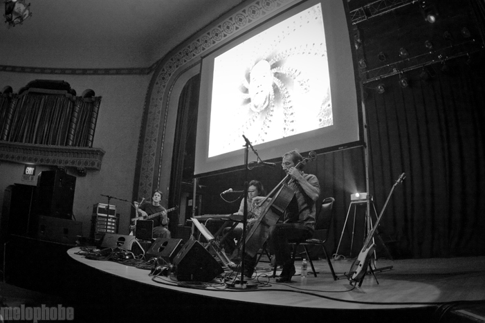 The Books at Aladdin Theater, December 3, 2010. Photo by Lymay Iwasaki.