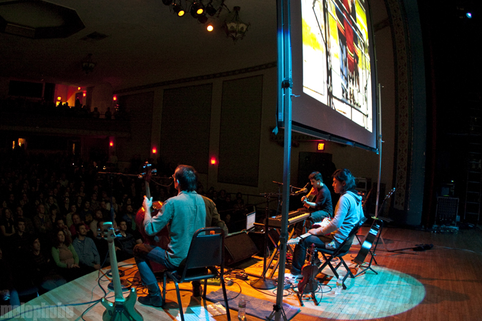The Books at Aladdin Theater, December 3, 2010. Photo by Lymay Iwasaki.