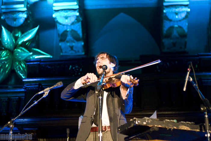 Andrew Bird at Tremont Temple, December 10, 2010. Photo by Ian Doreian.