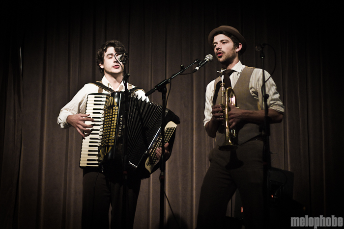 The Petrojvic Blasting Company at McMenamin's Kennedy School Theater, December 17, 2010. Photo by Troy Dunham.