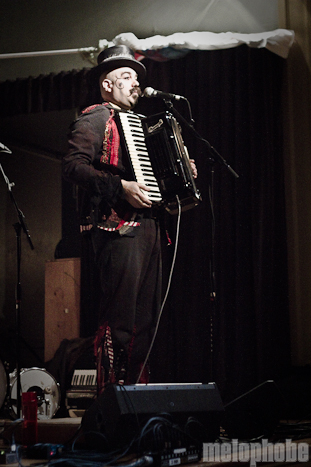 Monsters of Accordion at McMenamin's Kennedy School Theater, December 17, 2010. Photo by Troy Dunham.